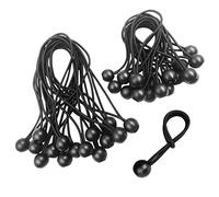 Tensor de Goma,Tensores Elastico,30 Piezas Tensor Elastico Cuerda Elástica con Bola,Gomas Elásticas con Bola,Tensores Elasticos,Tensores de Bola Tensores Elásticos Negro