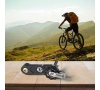 Tensor de guía de cadena de una sola velocidad para bicicletas hecho de aluminio ligero para un mejor rendimiento (negro)