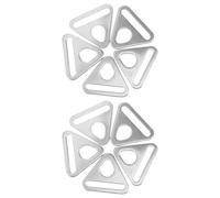 Tensor de Hebilla de Acero Inoxidable 25 Mm, 10 Unidades, para Toldos y Tiendas de Campaña, Ajustador de Cuerda Resistente al Viento, Accesorios de Camping y Senderismo al Aire