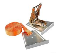 Tensor de juntas de encimera resistente para herramienta de alineación de azulejos para losas de mármol de cuarzo con trinquete galvanizado y cinta de fibra
