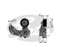 Tensor de la correa trapezoidal acanalada T38317 GATES para VW PORSCHE AUDI