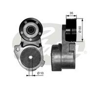 Tensor de la correa trapezoidal acanalada T38563 GATES para RENAULT TRUCKS KERAX