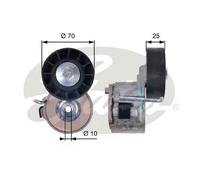 GATES Tensor de correa, correa poli V para IVECO: Daily & FIAT: Ducato & PEUGEOT: Boxer & CITROËN: Jumper, Relay (Ref: T39137)