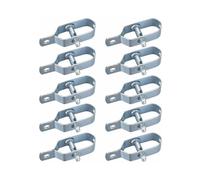Tensor de malla metálica, tensor de cerca, tensores de alambre de púas, kit de conectores para tensores de cuerda (10 piezas) LO-Ron