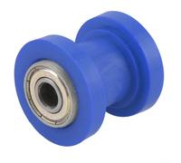 Tensor de rodillo de cadena, tensor deslizante de cadena de 8 mm, 10 mm, rueda de polea para ATV Dirt Bike, motocicleta, guía de cadena para bicicletas todoterreno (10 mm, azul)