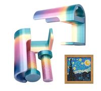 Tensor de rollo de lienzo con diamantes de imitación, clip de fijación ajustable para lienzo de pintura de diamantes de imitación, accesorios de fijación portátiles para amigos, hombres, familiares