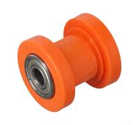 Tensor deslizante de rodillo de cadena para ATV Dirt Bike con diámetro interior ajustable de 8 mm y 10 mm para modificaciones (10 mm, naranja)