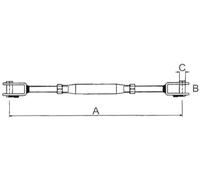 tensor horq - tensor z din 1480 m-12, material duradero, diseño robusto, ideal para sujeciones en estructuras, venta unitaria.
