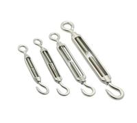 Tensor M4/M5/M6/M8, gancho de aparejo, tornillo de ojo, tensor de cuerda de alambre, conector apretado 304SS(C to C,M8)