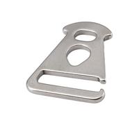 Tensor para tensores - Regulador de cuerdas de 4,3x3 cm, ampliamente aplicable | Regulador de cuerda de cortina de acero inoxidable con gancho robusto, tensor de cuerda para camping, escur