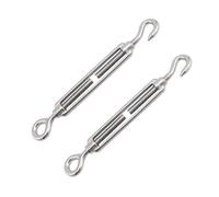 Tensor, Tensor De Alambre, Tensor De Cable, Tensor 304 De Acero Inoxidable, Tensor Alambre Acero Inoxidable 304, Tensor Alambre Acero Inoxidable, M4 Acero Inoxidable 304 Gancho Y Ojo, 2 Piezas