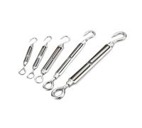 tensores de alambre Tensor de alambre tensor acero inoxidable 304 Ajuste del Gancho ojo Tornillo cuerda cable apretado Conector tornillo(M8,4PCS)