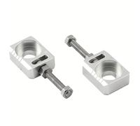 Tensores de Cadena Ajuste para Surron Light Bee SX Dirt Bike vehículo Motocross piezas modificadas eje trasero bloque Ajustador de cadena Ajustador de cadena(Silvery)