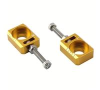 Tensores de Cadena Ajuste para Surron Light Bee SX Dirt Bike vehículo Motocross piezas modificadas eje trasero bloque Ajustador de cadena Ajustador de cadena(Golden)