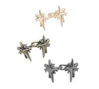 Tensores de cintura extraíbles, 3 unidades, color chapado sin costura, accesorios decorativos para mujeres y niñas, clip de ajuste de cintura, Colores mezclados, Taille unique