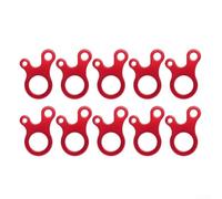 Tensores de línea de aluminio, paquete de 10 unidades, placa de cuerda de ajuste rápido para tienda de campaña, configuración de toldo, resistente al viento, bloqueo seguro, negro, dorado, rojo (D)