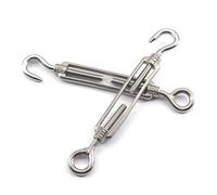 Tensores M8 Tensor de gancho y ojo de acero inoxidable 304 (2 Piezas)