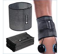 TENSPAD SILVER electrodos con patrón de Plata para Compex (4 sinchas para electrodos)
