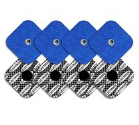 TENSPAD SILVER electrodos con patrón de Plata para Compex (8 electrodos 50x50mm con 1 Snap)