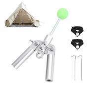 Tent Connector - 6.3 inch Durable Stainless Steel Flexible Branching Joint | Outdoor Camping Equipment for Garden Patio Yard Deck Porch RV Home Hiking Supplies Campfire Mountain Lawn Accessories