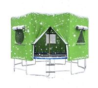 Tent de trampolín | Toldo de pantalla de flujo de aire a prueba de viento | La carpa de trampolín resistente a los rayos UV con diseño de flujo de aire y correas ajustables crea un área de juego