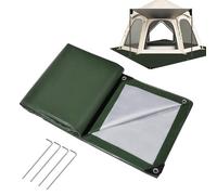 Tent Ground Tarp - Thickened Waterproof Sheet, Outdoor Floor Mat | Large Foldable Base with Moisture Resistant Feature, Insulated Cover For Camping Beach Car Adventure Travel Hiking Use
