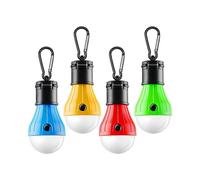 Tent Lights Portable 4-Pack Clip Hook Hurricane Emergency Lights Camping Tent Bulbs Camping Gear