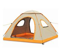Tent Outdoor 3-4 Man Family Outdoor Camping Tent -Tent with Awning Camping Festival Waterproof 3000mm HH,Water-Resistant, Ventilated and,210 * 210 * 130cm