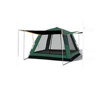 Tent Outdoor 3-4 People Full Shading Vinyl Thickening Sunscreen Anti-Storm Household Automatic Speed Open Sunscreen shed Pop-up Large Camping Tent Cabin Beach Tent Quick Instal