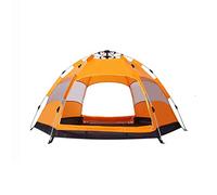 Tent Outdoor Camping Anti-Storm Thickening Automatic Speed Open Wild Camping Beach Park Home Tent Sunscreen shed Pop-up Large Camping Tent Cabin Beach Tent Quick Installation waterproo