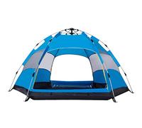 Tent Outdoor Camping Anti-Storm Thickening Automatic Speed Open Wild Camping Beach Park Home Tent Sunscreen shed Pop-up Large Camping Tent Cabin Beach Tent Quick Installation waterproo