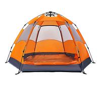 Tent Outdoor Rain Shelter,Pop Up Tent for 3 to 4 Person Automatic Opening Tent Hexagonal,Protected Family Camping Tents,for Camping Backpacking Hiking Beach Outdoor