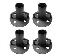 Tent Pole Brackets, 4 Piece Round Post Base Flanges, Support Holders Set | Tent Pole Brackets, 4 Piece Round Post Base Flanges, Support Hardware, for Terrace, Park, Awning, Tent, Canopy, Outdoor Event