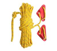 Tent Rope - 10M 5mm Reflective Polyester Guy Lines, Heavy Duty Windproof String with Adjuster Tensioner | Thickened Pull Ropes Camping Outdoor Yard Backyard Travel Climbing Garden Drying