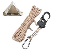 Tent Rope - 4 mm Windproof Nylon String With Adjuster | Reflective Camping Guy Line Cord | Lightweight Automatic Outdoor Tent Rope | Adjustable Ropes For Hiking Canopy Shelter Backpacking Climb