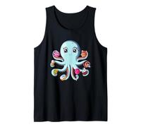 Tentáculos De Azúcar Pastel De Caramelo Pulpo Amante del Camiseta sin Mangas
