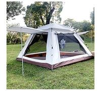 Tentas erectas rápidas 4 Personas a Prueba de Insectos, luz de Carpa de Piel Doble Impermeable y una Tienda Familiar práctica con Sala de Estar para Acampar Hola