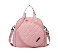 TentHome Paletero Padel Mujer Hombre Ligero, Bolsa para Padel y Tenis Impermeable, Raquetero Tenis Gran Capacidad, 22L (Rosa)