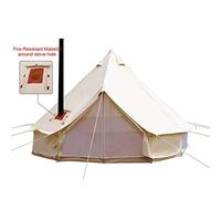 TentHome Tienda de Campaña 6-8 Personas Grande Altas, Tienda Acampada Familiar Profesional 4 Estaciones, Camping Tiendas Yurta Mongolia Invierno Algodón, Impermeables, Anti-UV, Tienda Glamping Lujo