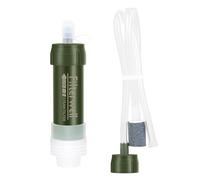 Tentock Filtro de agua para exteriores, equipamiento de emergencia, accesorios para camping, accesorios para senderismo, grifo, filtro de agua de lluvia, sistema de agua potable, equipo de vida gris