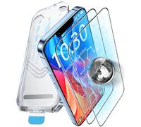 Tentoki Protector de Pantalla para iPhone 13 Pro Max / 14 Plus, Cristal Templado de 8 Veces más Fuerte, [Dureza 9H] [HD Clara] [Cobertura Completo] [Sin Burbujas] [Fácil Instalación] [2 Piezas]