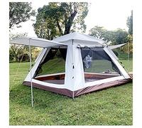 Tents for Camping Waterproof 4 People Insect-Proof,Double Doors and Four Windows Frame Tent Sturdy Pop-Up Tents for Hiking Backpacking