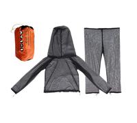 Tenue de maille de - Costume à preuves avec un pantalon et un sweat à capuche, un équipement de filets pour le corps plein de carrosserie | Kit de protection contre les insectes en plein air pour, S/M