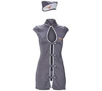 Tenue Stewardess Hotesse De L'Air Obsessive - L-Xl