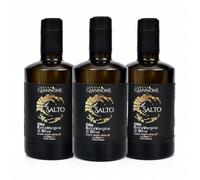 TENUTA GIANNONE Aceite de Oliva Virgen Extra Italiano Il Salto, Coupage de extracción en frío, Afrutado medio, Aceite AOVE premium, Pack de 3 botellas de 500 ml cada una
