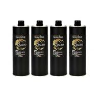TENUTA GIANNONE Aceite de Oliva Virgen Extra Italiano Il Salto, Coupage de extracción en frío, Afrutado medio, Aceite AOVE premium, Pack de 4 latas de 1000 ml cada una