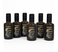 TENUTA GIANNONE Aceite de Oliva Virgen Extra Italiano Il Salto, Coupage de extracción en frío, Afrutado medio, Aceite AOVE Premium, Pack de 6 botellas de 250 ml cada una