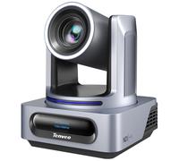 Tenveo Cámara PTZ con NDI, Seguimiento Automático de Rostro y Silueta Humana con IA, Zoom Óptico 20X, Transmisión en Vivo con 3G-SDI/HDMI/USB3.0/LAN(PoE), Luz Tally y Pantalla IP