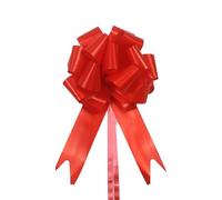 TENVORA Lazo Gigante,Lazo De Gran TamañO 30pcs Pull Bows Cintas Fiesta de Eventos cumpleaños Bricolaje Embalaje Regalo Decoración del Coche la Boda Navidad Arcasa Flor Flor(Red)