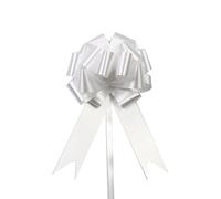 TENVORA Lazo Gigante,Lazo De Gran TamañO 30pcs Pull Bows Cintas Fiesta de Eventos cumpleaños Bricolaje Embalaje Regalo Decoración del Coche la Boda Navidad Arcasa Flor Flor(White)